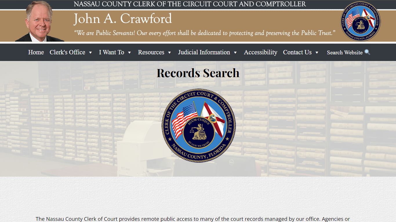 Records Search – Nassau County Clerk of Courts and Comptroller